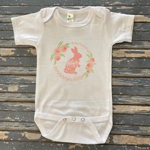 Floral Easter Bunny Onesie